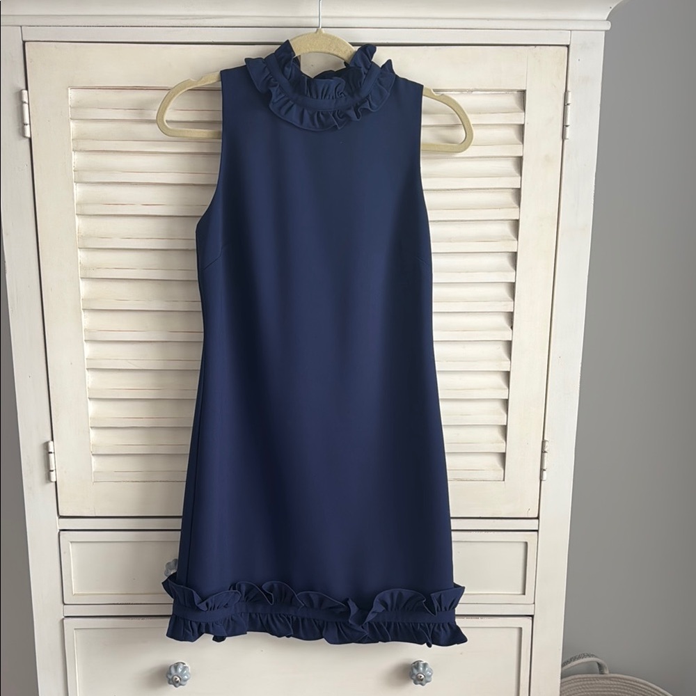 STS Navy Ruffle Dress